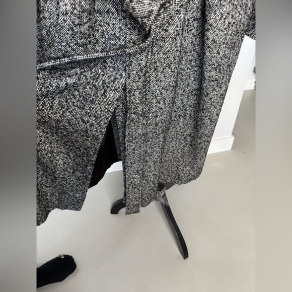 Marina Rinaldi Grey Wool & Alpaca Tweed Coat – Size 16 - Picture 14 of 16